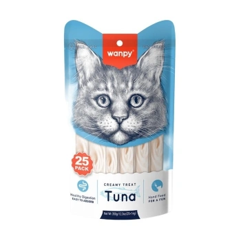 Wanpy Ton Balıklı Sıvı Kedi Ödül Maması 25x14 Gr