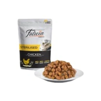 Felicia İnsight Tahılsız Tavuk Etli Kısırlaştırılmış Kedi Yaş Maması 85 Gr