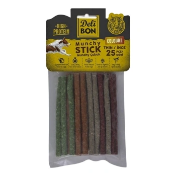 Delibon Deri Munchy Çubuk Ince Boy 25Li Paket Karışık Renk