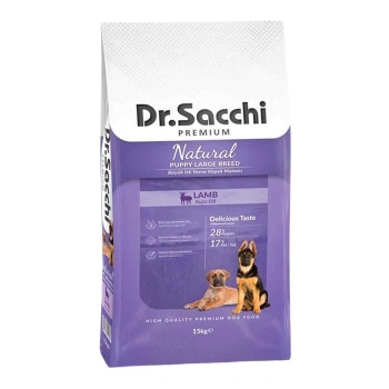 Dr. Sacchi Kuzu Etli Yavru Köpek Maması 15 Kg