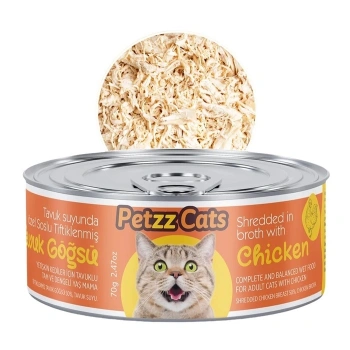 Petzzcats Tavuk Etli Konserve Kedi Maması 70 Gr