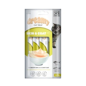 M-Pets Morina Balıklı ve Tavuklu Cilt ve Tüy Yapısı Destekleyici Sıvı Kedi Ödül Maması