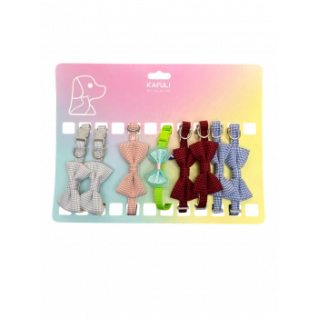 Vetinova Papyonlu Renkli Kedi Boyun Tasması