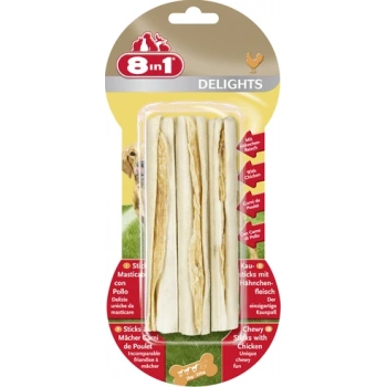 8 In 1 Delights Sticks Tavuklu Köpek Kemik Ödülü 3 Adet 75 Gr