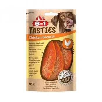 8in1 Tasties Chicken Breasts Tavuk Göğsü Köpek Ödül Maması 85 Gr