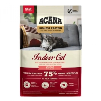 Acana Indoor Yüksek Proteinli Tavuklu ve Balıklı Kısırlaştırılmış Kedi Maması 4.5 Kg