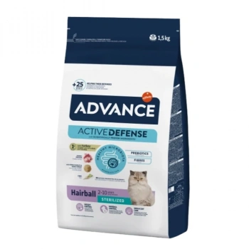 Advance Hairball Tüy Yumağı Önleyen Hindili Kısır Kedi Maması 1.5 Kg