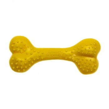 Aquael Comfy Toy Kemik Şeklinde Ananas Aromalı Köpek Oyuncağı Sarı 16.5 Cm