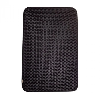 Cattie Altıgen Model Kum Toplayıcı Fonksiyonel Kedi Paspası Medium Siyah 37x50 Cm