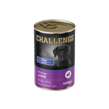 Challenge Pate Kuzu Etli Yavru Konserve Köpek Maması 400 Gr