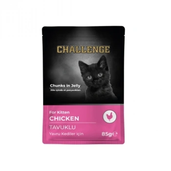 Challenge Tavuklu Pouch Yavru Konserve Kedi Maması 85 Gr