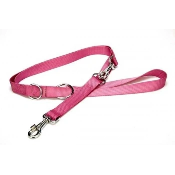 Doggie Classic Dokuma Köpek Gezdirme Tasması Medium Mor 2.5x120-190 Cm