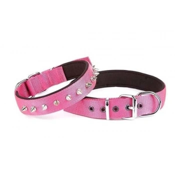 Doggie Comfort Dokuma Çivili Köpek Boyun Tasması Medium Mor 2.5x37-45 Cm