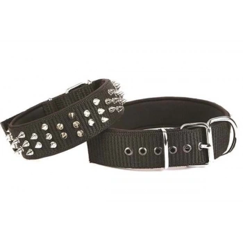 Doggie Comfort Dokuma Çivili Köpek Boyun Tasması Small Siyah 5x50-60 Cm