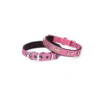 Doggie Comfort Dokuma Kemikli Köpek Boyun Tasması Medium Mor 2x35-40 Cm