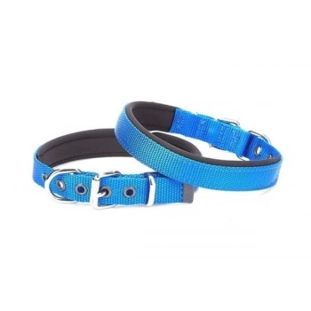 Doggie Comfort Dokuma Köpek Boyun Tasması Medium Mavi 2x20-35 Cm