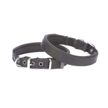 Doggie Comfort Dokuma Köpek Boyun Tasması Medium Siyah 2x20-35 Cm