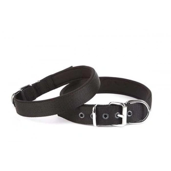 Doggie Comfort Dokuma Köpek Boyun Tasması Medium Siyah 3x42-50 Cm