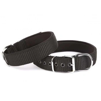 Doggie Comfort Dokuma Köpek Boyun Tasması Medium Siyah 4x52-60 Cm