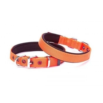 Doggie Comfort Dokuma Köpek Boyun Tasması Medium Turuncu 2x20-35 Cm