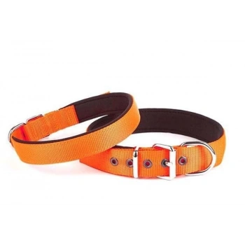 Doggie Comfort Dokuma Köpek Boyun Tasması Medium Turuncu 3x42-50 Cm