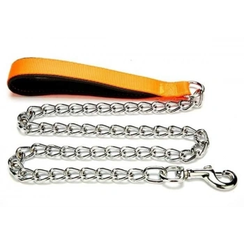 Doggie Comfort Dokuma Köpek Gezdirme Tasması Medium Turuncu 4x110 Cm