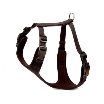 Doggie Havalı Dokuma Köpek Göğüs Tasması Xxlarge Siyah 2.5x70-80 Cm