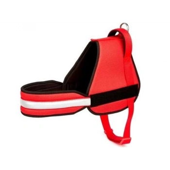 Doggie Havalı Dokuma Üniforma Köpek Göğüs Tasması Xlarge Kırmızı 2.5x70x85 Cm