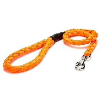 Doggie Örgülü Dokuma Köpek Gezdirme Tasması Medium Turuncu 2x100 Cm