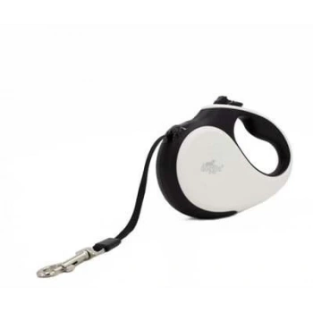 Doggie Soft Otomatik Köpek Uzatma Tasması Large Beyaz 50 Kg 5 Mt