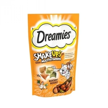 Dreamies ShakeUps Multivitamins Kümes Hayvanlı Kedi Ödül Maması 55 Gr