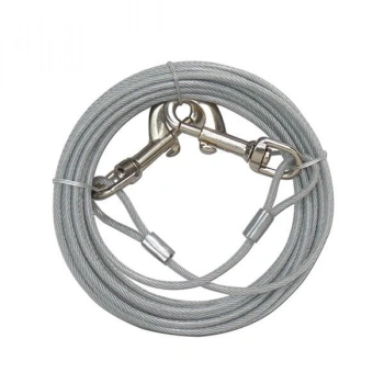 Eastland Köpek Çelik Bahçe Bağlama Halatı Gri 3 Mm 9 Mt