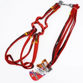 Euro Dog Köpek Uzatma Tasması ve Göğüs Tasması Kırmızı 120 Cm