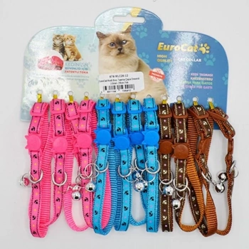 Eurocat Çapa Desenli Kedi Boyun Tasması 12 Adet 10 Mm 28 Cm