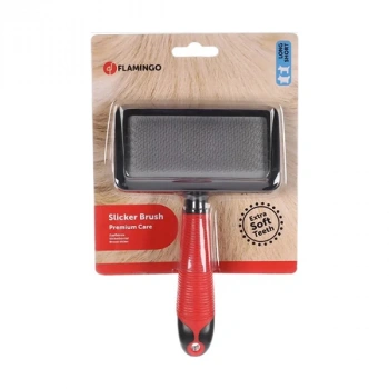 Flamingo Soft Tel Kedi ve Köpek Tüy Tarama Fırçası Small