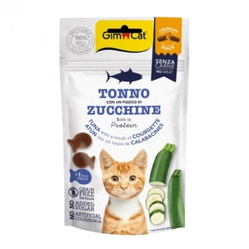 Gimcat Crunchy Snacks Ton Balıklı ve Kabaklı Tahılsız Kedi Ödül Maması 50 Gr