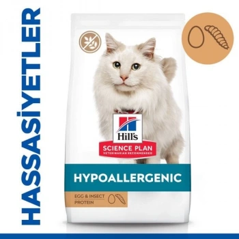 Hills Science Plan Hypoallergenic Yumurtalı ve Böcekli Tahılsız Yetişkin Kedi Maması 7 Kg