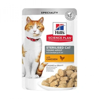 Hills Sterilised Tavuklu Pouch Kısırlaştırılmış Konserve Kedi Maması 85 Gr