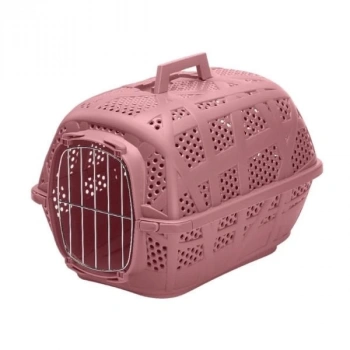 İmac Carry Sport Metal Kapılı Köpek Taşıma Çantası Koyu Pembe 48x34x32 Cm