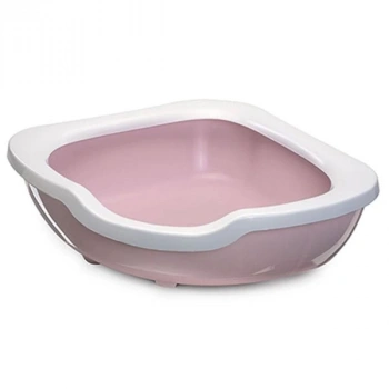 İmac Fred Köşe Açık Kedi Tuvaleti Pembe 50x65x15.5 Cm