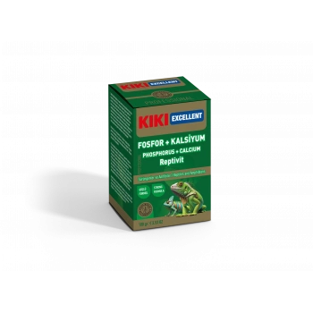Kiki Excellent Fosfor Kalsiyum Reptivit Sürüngenler ve Amfibiler için Toz Mineral 100 Gr