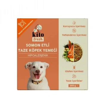 Kito Fresh Somon Etli Hipoalerjenik Taze Köpek Yemeği 250 Gr