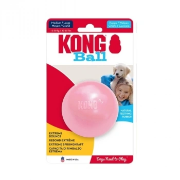 Kong Delikli Top Yavru Köpek Oyuncağı Small Mavi/Pembe 6.5 Cm