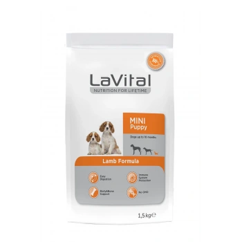Lavital Mini Puppy Kuzu Etli Küçük Irk Yavru Köpek Maması 1.5 Kg