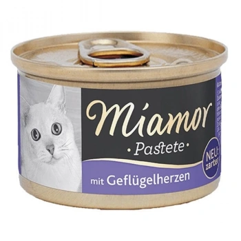 Miamor Pastete Yürekli Tahılsız Konserve Kedi Maması 85 Gr