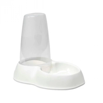 Moderna Seniflo Kedi ve Köpek için Hazneli Mama ve Su Kabı Beyaz 1.5 Lt