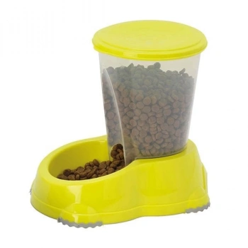Moderna Smart Kedi ve Köpek Saklamalı Mama Kabı Sarı 1.5 Lt