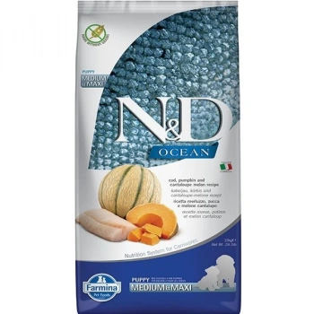 N&D Ocean Morina Balıklı Büyük ve Orta Irk Yavru Köpek Maması 12 Kg