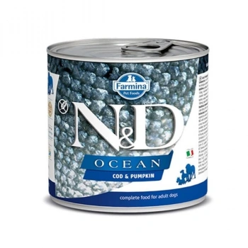 N&D Ocean Morina Balıklı ve Balkabaklı Konserve Köpek Maması 285 Gr