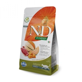 N&D Pumpkin Balkabaklı Ördek ve Kavunlu Yetişkin Kedi Maması 5 Kg